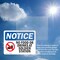Signmission No Food Or Drink At Solder Station, 14 in W x Rectangle, Plastic OS-2PACK-NS-P-1014-L-14587 - alternate 7